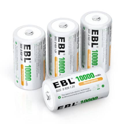 EBL 2 x D 1,2V 10000mAh NIMH