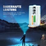 EBL 2 x D 1,2V 10000mAh NIMH – Bild 3