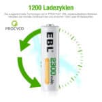 EBL 8 x AA 1,2V 2300mAh NIMH – Bild 9