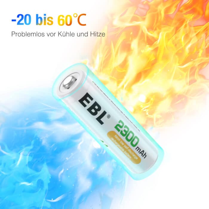 EBL 8 x AA 1,2V 2300mAh NIMH – Bild 6