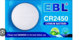 EBL Knopfzelle 5x CR2450 - Image 4