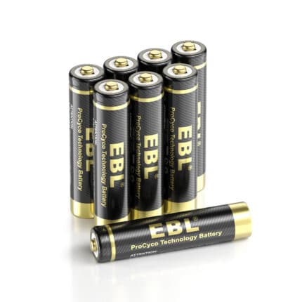 EBL 8 x AAA 1,2V 1100mAh NIMH Tech 1200