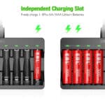 EBL Smart USB Ladegerät mit 8 Slots inkl. 4x AA und 4x AAA Li-ion Akkus – Bild 4