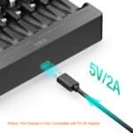 EBL Smart USB Ladegerät mit 8 Slots inkl. 4x AA und 4x AAA Li-ion Akkus – Bild 2