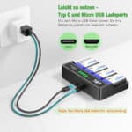 EBL USB LCD 9V Ladegerät inkl. 4x 6F22 9V Akkus – Bild 10