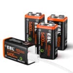 EBL USB 4 x 6F22 9V 600mAh Li-Ion
