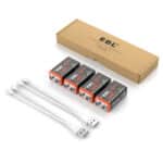 EBL USB 4 x 6F22 9V 600mAh Li-Ion – Bild 7