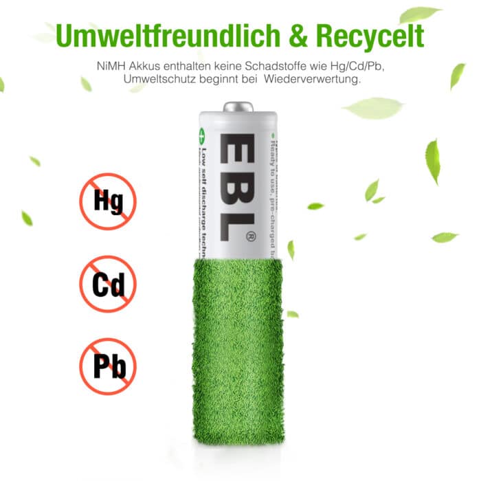 EBL 8 x AAA 1,2V 800mAh NIMH – Bild 6