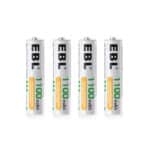 EBL 4 x AAA 1,2V 1100mAh NIMH