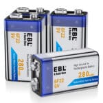 EBL 9V 280mAh NIMH