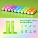 EBL 10 x AA 1,2V 2500mAh NIMH Color – Bild 8
