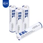 EBL 4x 1.5V 1200mAh AAA Lithium Iron Batterien
