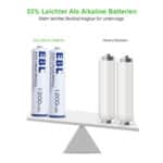 EBL 4x 1.5V 1200mAh AAA Lithium Iron Batterien – Bild 5