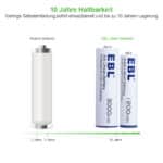 EBL 4x 1.5V 1200mAh AAA Lithium Iron Batterien – Bild 6