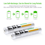 EBL 4 x AAAA 1,2V 400mAh NIMH – Bild 2