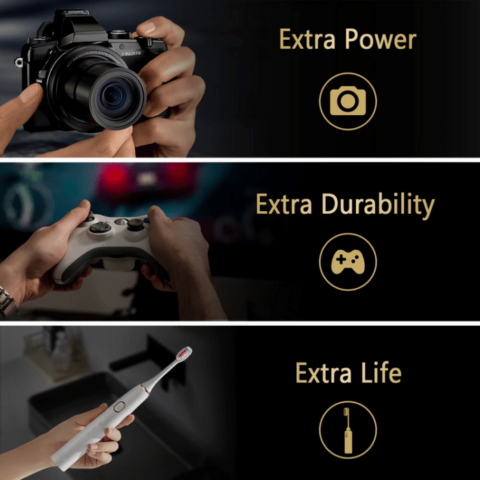 EBL 4 x AA 1,2V 2800mAh NIMH Tech 1200 – Bild 8