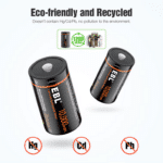 EBL USB 2 x D 1,5V 6666mAh Li-Ion – Bild 5