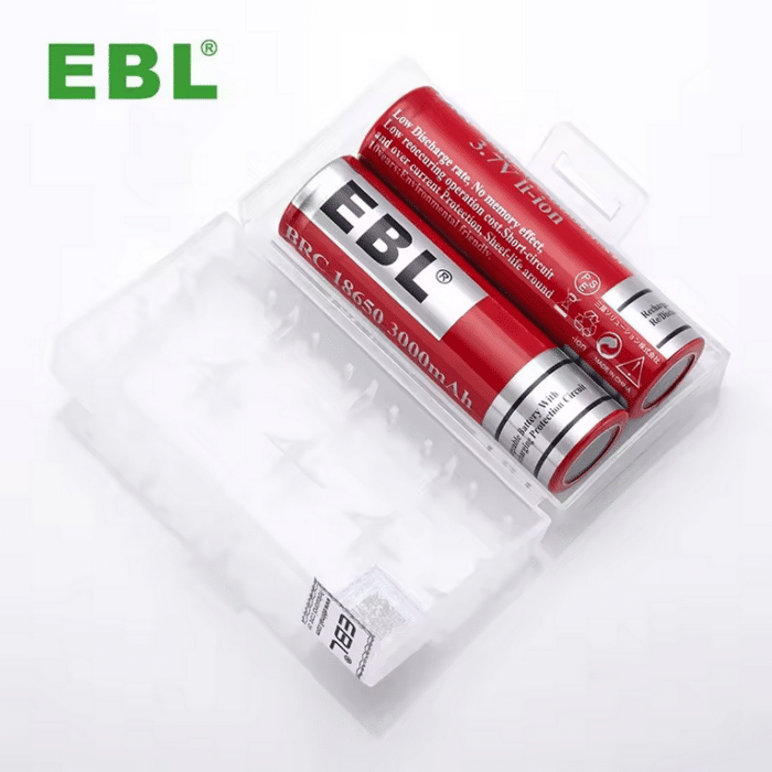 EBL 2 x 18650 3,7V 3000mAh Li-Ion – Bild 2