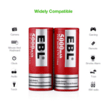 EBL 2 x 26650 3,7V 5000mAh Li-Ion – Bild 3