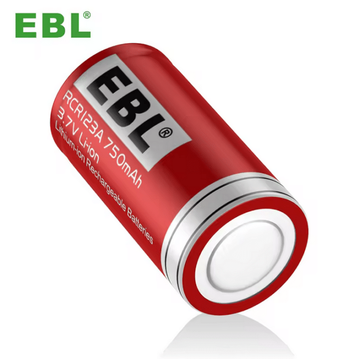 EBL 4 x CR123A 3,7V 750mAh Li-Ion – Bild 1