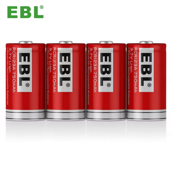 EBL 4 x CR123A 3,7V 750mAh Li-Ion – Bild 3