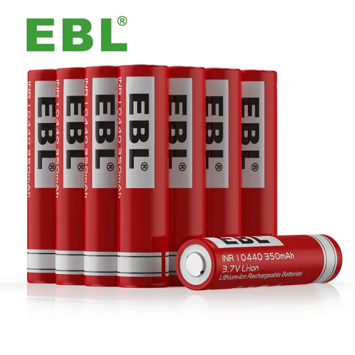 EBL 4 x 10440 3,7V 350mAh Li-Ion – Bild 5