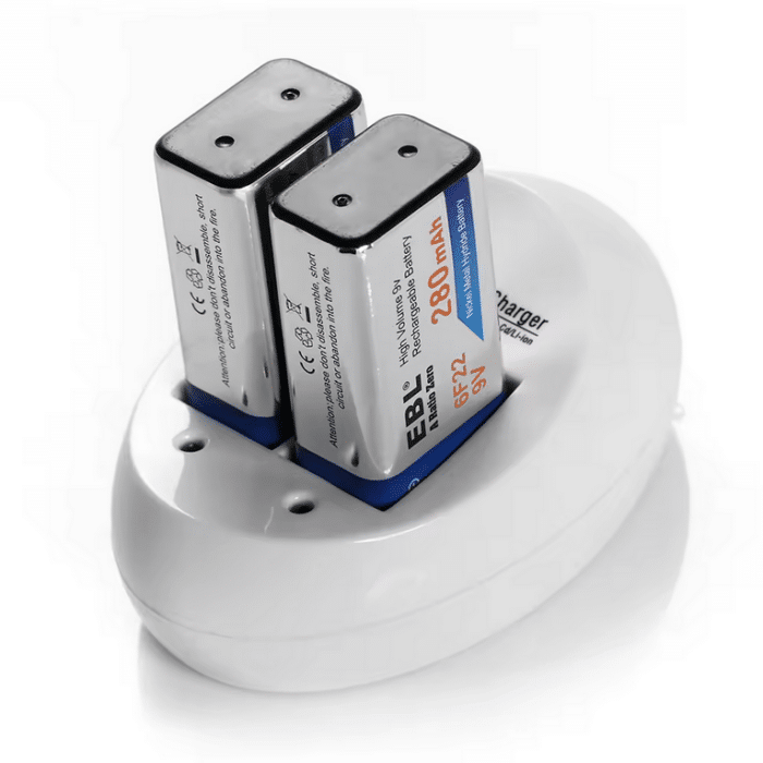 EBL USB Ladegerät für 2 Akkus vom Typ 6F22 9V – Bild 5