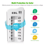 EBL Ladegerät mit 8 Slots für AA / AAA vom Typ Ni-MH / Ni-CD – Bild 6