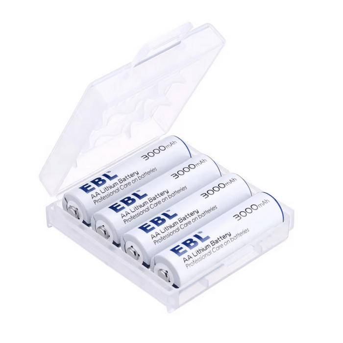 EBL 4x 1.5V 3000mAh AA Lithium Iron Batterien – Bild 6