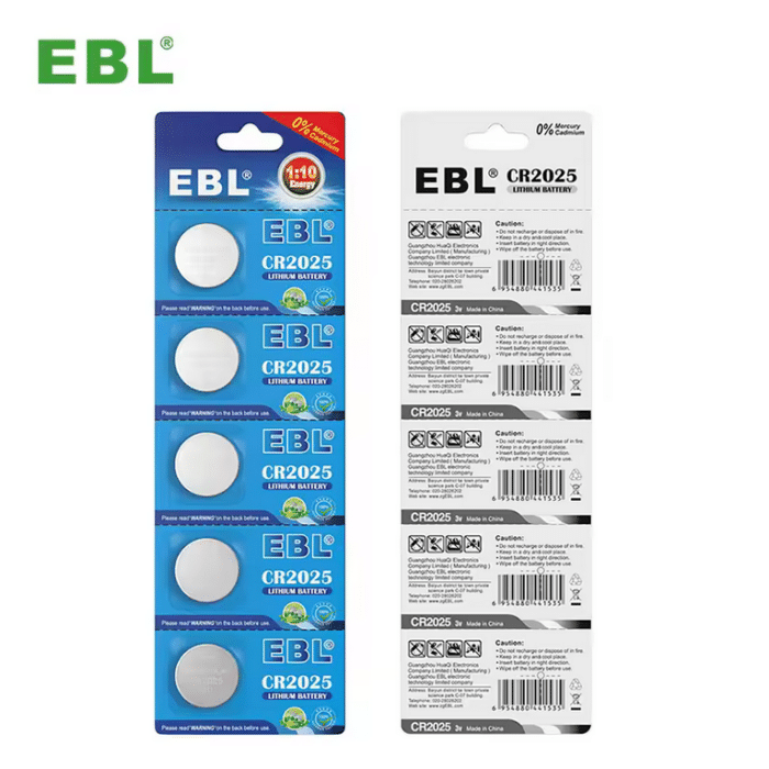 EBL Knopfzelle 5x CR2025 – Bild 1