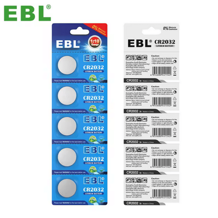 EBL Knopfzelle 5x CR2032 – Bild 1