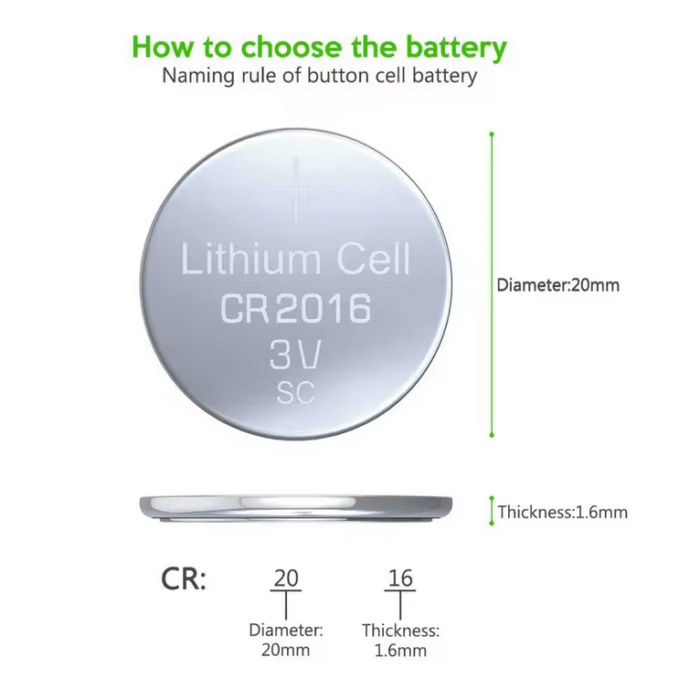 EBL Knopfzelle 5x CR2016 – Bild 5