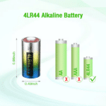 EBL 5er Set 4LR44 6V Alkaline Batterie – Bild 3