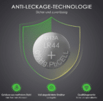 EBL Knopfzelle 40x LR44/AG13 1.5V Alkaline Batterie – Bild 8