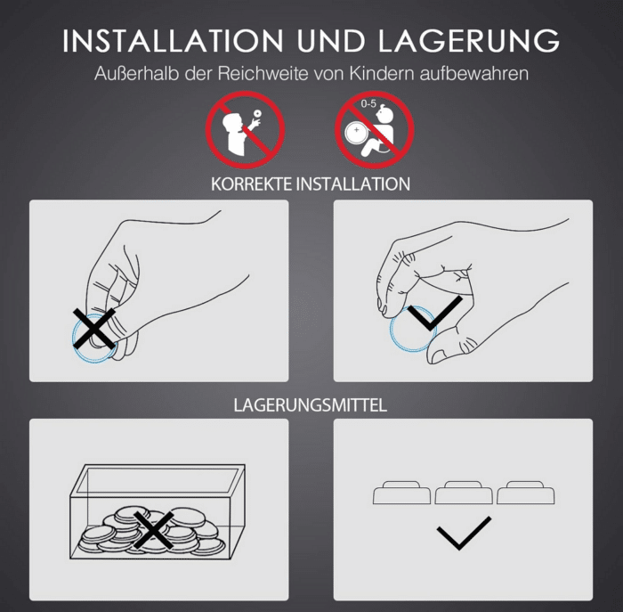 EBL Knopfzelle 40x LR44/AG13 1.5V Alkaline Batterie – Bild 5