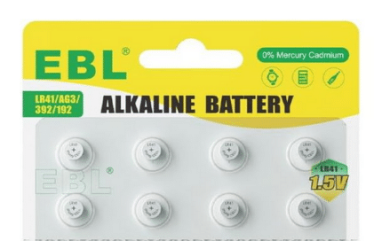 EBL Knopfzelle 8x LR41/AG3 1.5V Alkaline Batterie