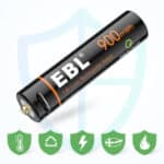EBL USB 4 x AAA 1,5V 600mAh Li-Ion – Bild 8