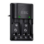 EBL universal Ladegerät für 4x AA/AAA oder 2x 6F22 9V