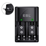 EBL universal Ladegerät für 4x AA/AAA oder 2x 6F22 9V – Bild 3