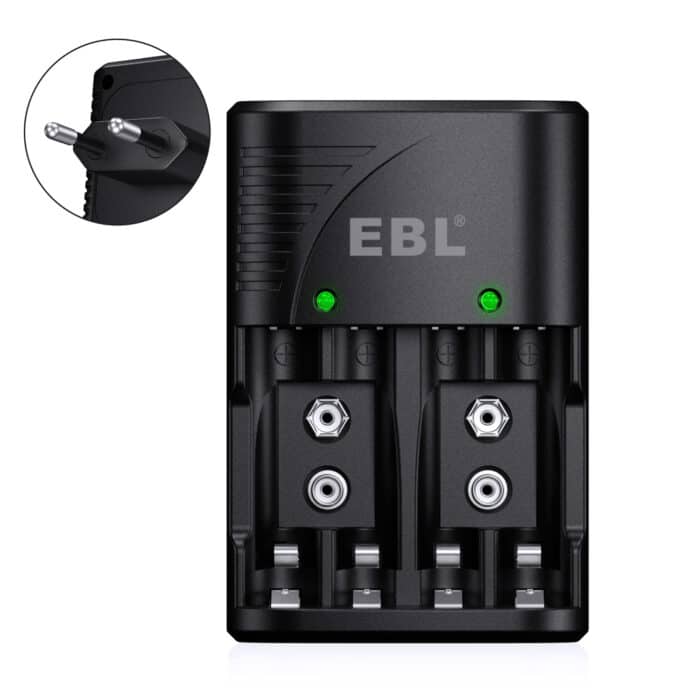 EBL universal Ladegerät für 4x AA/AAA oder 2x 6F22 9V – Bild 3