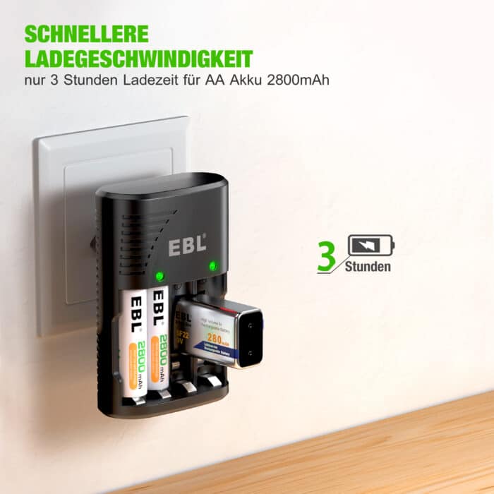 EBL universal Ladegerät für 4x AA/AAA oder 2x 6F22 9V – Bild 11