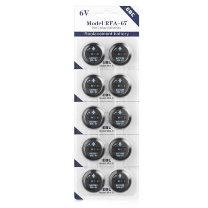 EBL Knopfzelle 10x PetSafe RFA-67 210mAh
