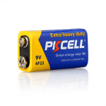 PKCELL 9V 6F22-1B Long Life Batterie