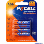 PKCELL 1,5V AAA LR03-4B Ultra Alkaline Batterie Viererpack