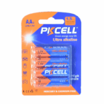 PKCELL 1,5V AA LR6-4B Ultra Alkaline Batterie Viererpack