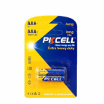 PKCELL 1,5V AAA R03P-2B Long Life Batterie Doppelpack