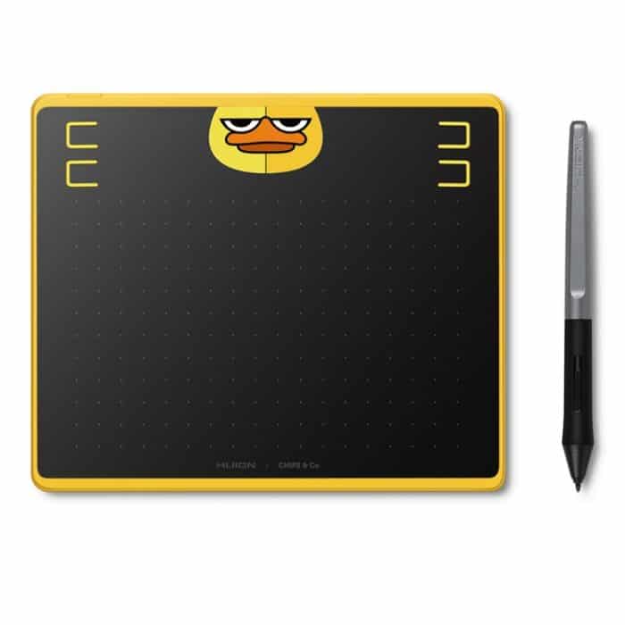 CA0619.jpg HUION HS64 Chips Special Edition 5080 LPI Kunstzeichnungstablett mit batterielosem Stift zum Spaß – Bild 1