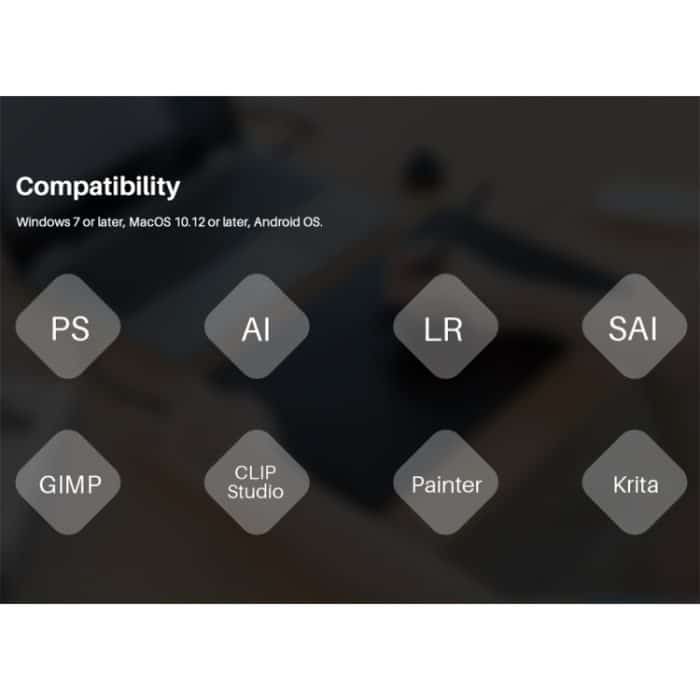 HUION H1161 5080 LPI Touch Strip Art-Zeichentablett zum Spaß mit batterielosem Stift und Stifthalter – Bild 13