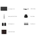 HUION H1161 5080 LPI Touch Strip Art-Zeichentablett zum Spaß mit batterielosem Stift und Stifthalter – Bild 14