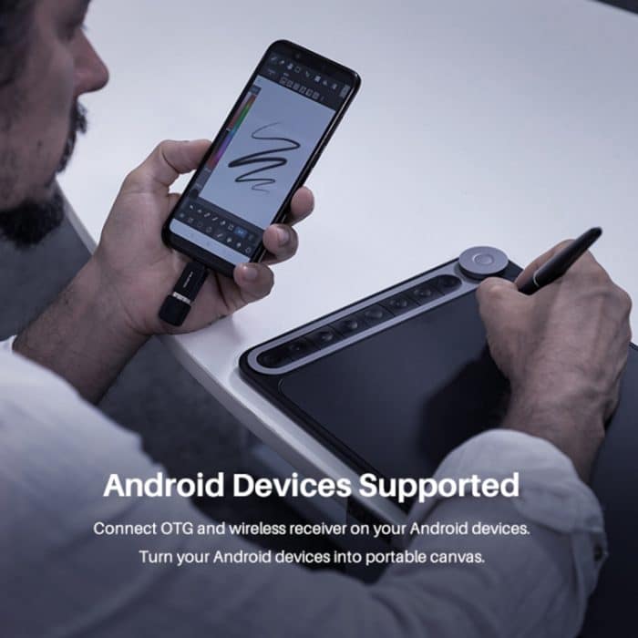 HUION Q620M 5080 LPI Wireless Art Zeichentablett zum Spaß mit batterielosem Stift und Stifthalter – Bild 13